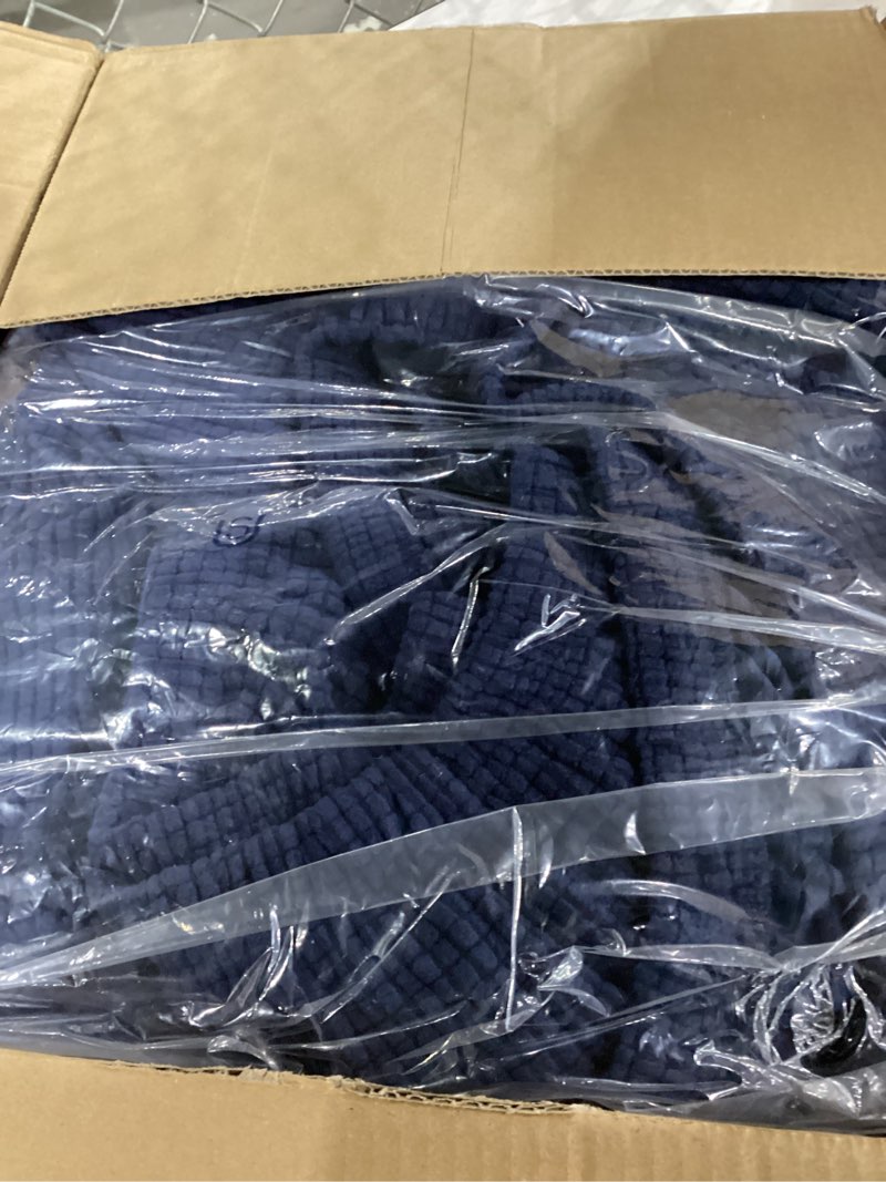 Condition photo showing New/Like New for SUBRTEX 7 Pieces Stretch Sofa Slipcover Sets Couch Cover Sets Backrest Cushion Covers Furniture Protector Collection Set for Oversize Sofa Loveseat Chair Slip Covers(Large, Navy) Navy Large