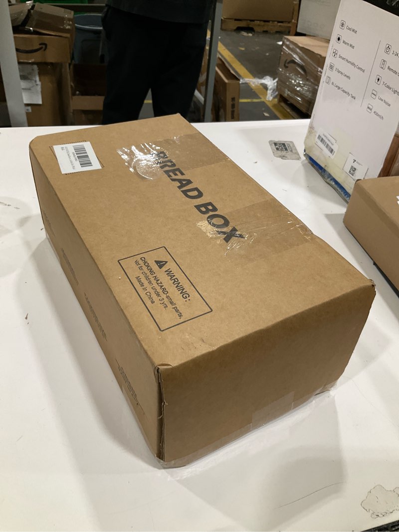 Condition photo showing Good Condition for AUGOHCMIL Bread Box for Kitchen Countertop - Metal Bread Storage with Bamboo Cutting Board Lid & Bre