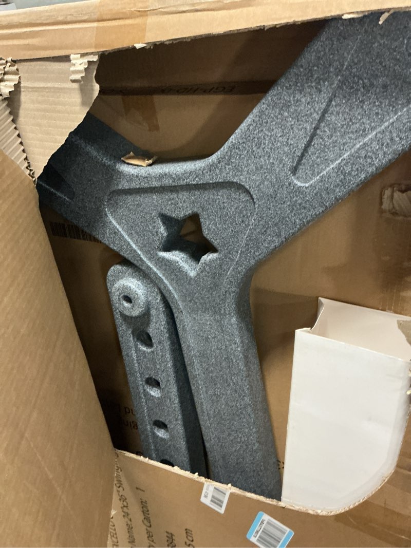 Condition photo showing Good Condition for Swinging Changeable Message Sidewalk Sign: 24" x 36" Sign with 792 Pre-Cut Double Sided Letters and Storage Box. Includes Black Board & Letter Board (Granite Color Legs)