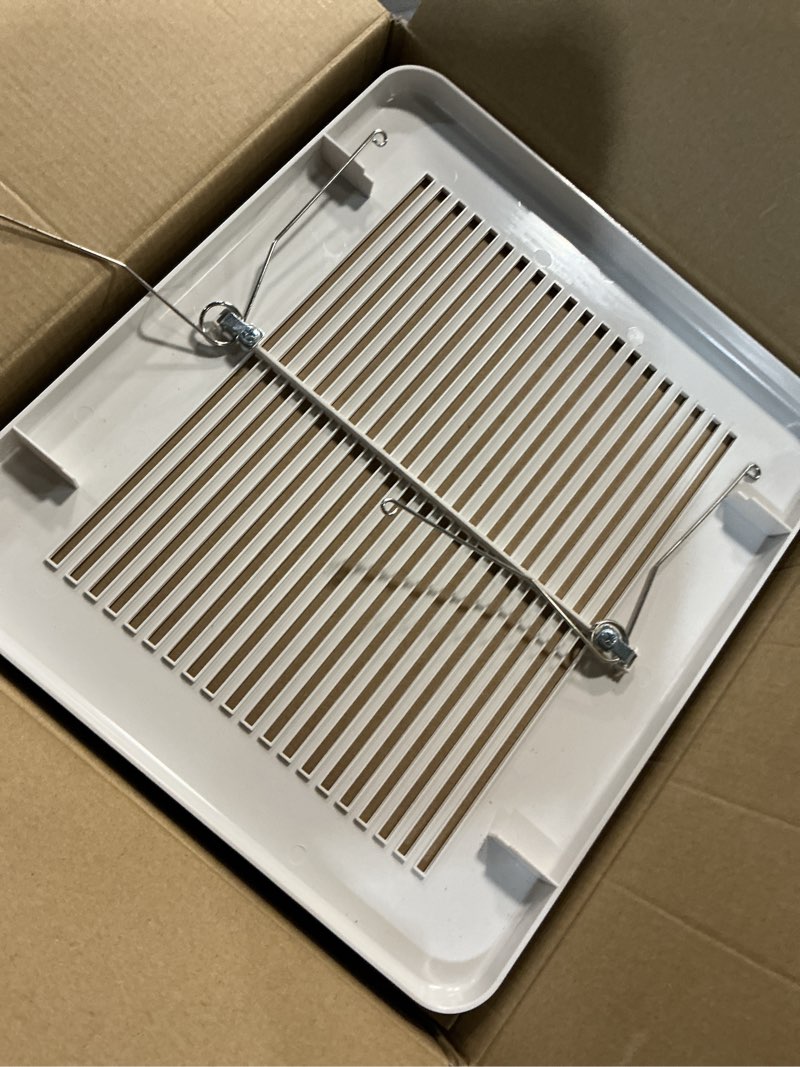 Condition photo showing As Is for panasonic whisperremodel dc 0.8-sone 110-cfm white bathroom ventilator fan (energy star certified)