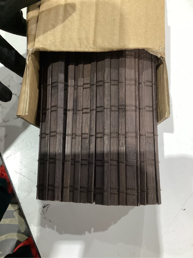 Condition photo showing Good Condition for cordless bamboo roman shades for windows, blinds size (22.5" w ×48" h) colour (bdp-espresso) bdp-espresso 22.5" w × 48" h