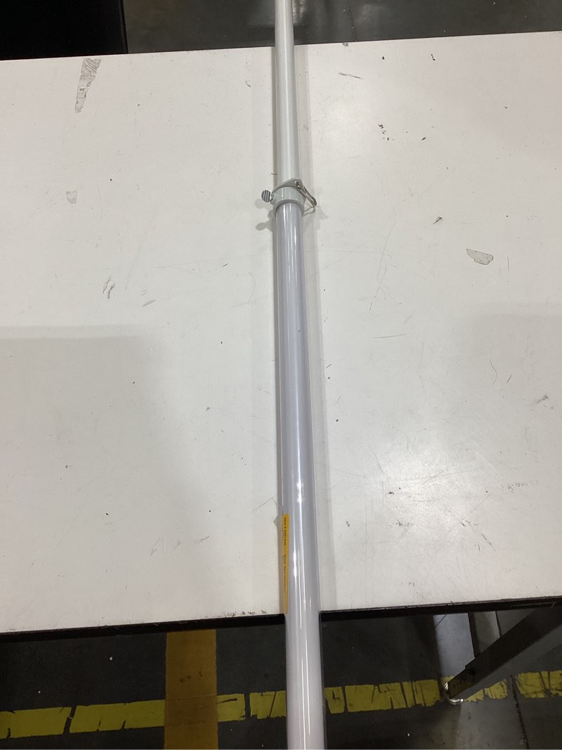 Condition photo showing As Is for style selections 4.67-ft white metal house flag pole