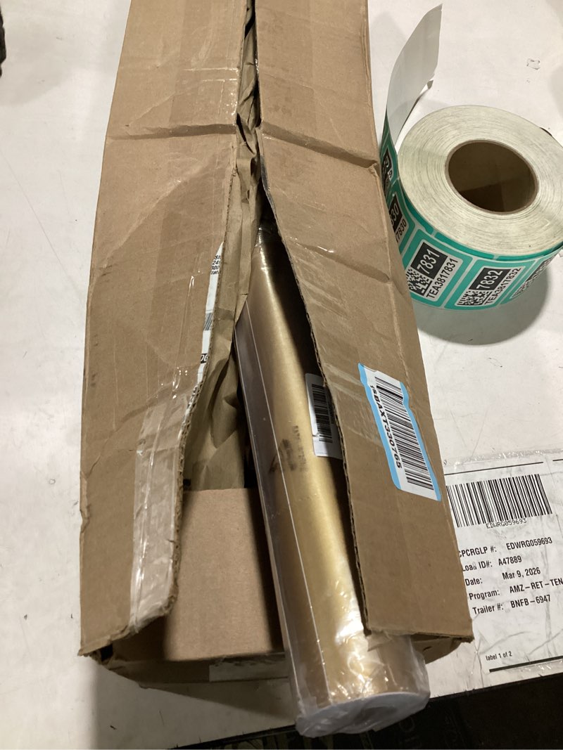 Condition photo showing New/Like New for Gueevin Glossy Gold Vinyl Permanent 24" x 25 ft Vinyl Self Adhesive Vinyl Rolls for Home Decoration, DIY Mug and Ceramic, Signs, Craft Die Cutters Gold 24" x 25 ft