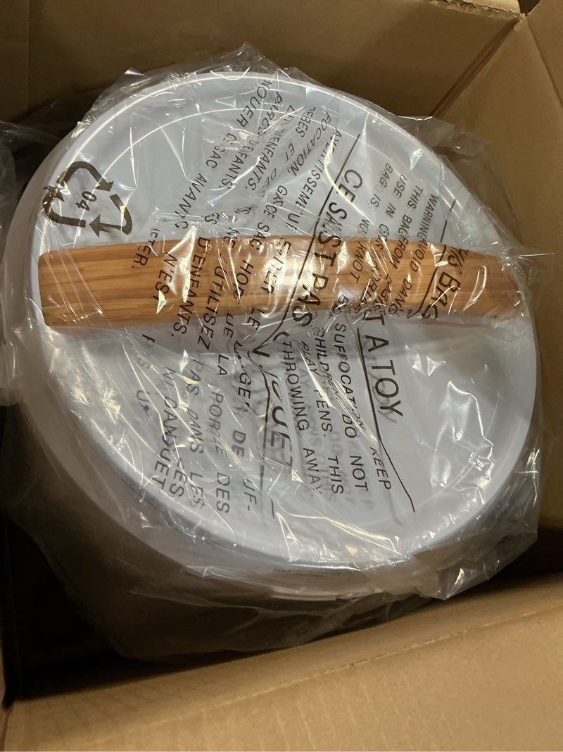 Condition photo showing New/Like New for SereneLife Counter Towel Warmer Bucket - with Customized Fragrance for Spa and Bathroom, Luxury Towel Heater, Auto Shut Off, Fits 1 Large Towel, Blanket, Bathrobe, PJs (Natural)