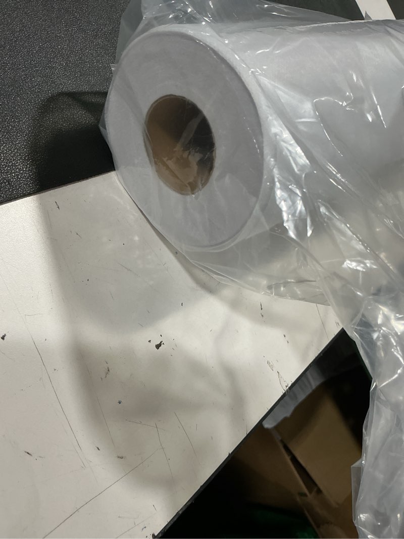 Condition photo showing Good Condition for plantional medium weight white iron-on non-woven fusible interfacing: 16.5" x 30yds medium weight non-woven interfacing iron on polyester single-sided interfacing for diy crafts supplies white medium weight