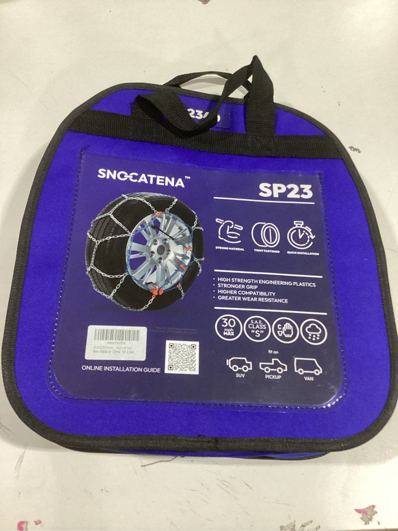 Condition photo showing Good Condition for Snow Chains for Cars, SUVs & Pickup Trucks – Quick Fit, Easy Installation, Reusable Universal Tire Chains for Winter Emergency Traction (Set of 2) SP-2340