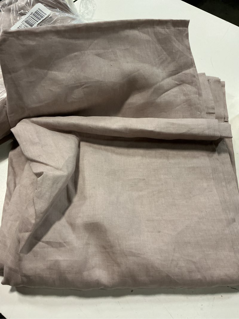 Condition photo showing Good Condition for european linen curtain, 48x108, rose quartz 1panel