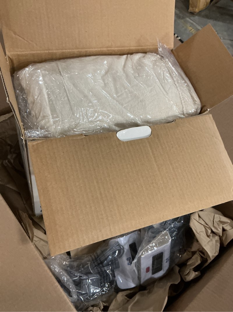 sealy electric blanket king size, flannel heated blanket with10 heating levels & auto shut off, mach