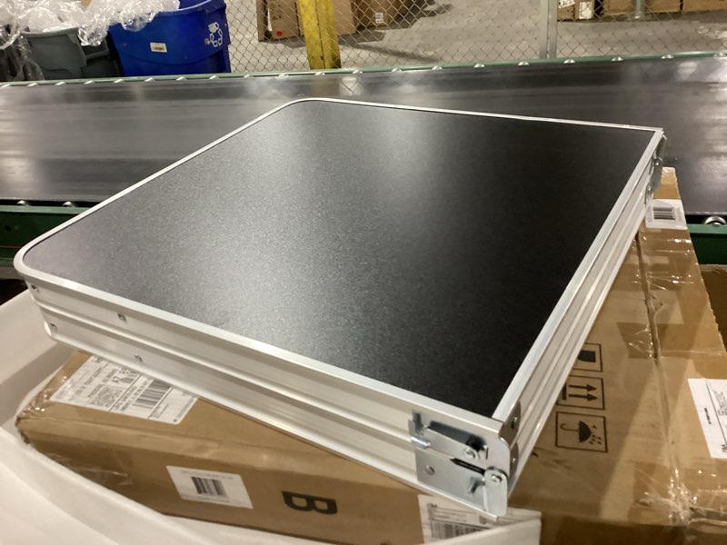 Condition photo showing Good Condition for CampLand Outdoor Folding Table Aluminum Lightweight Height Adjustable with Storage Organizer for BBQ, Party, Camping Blackbig