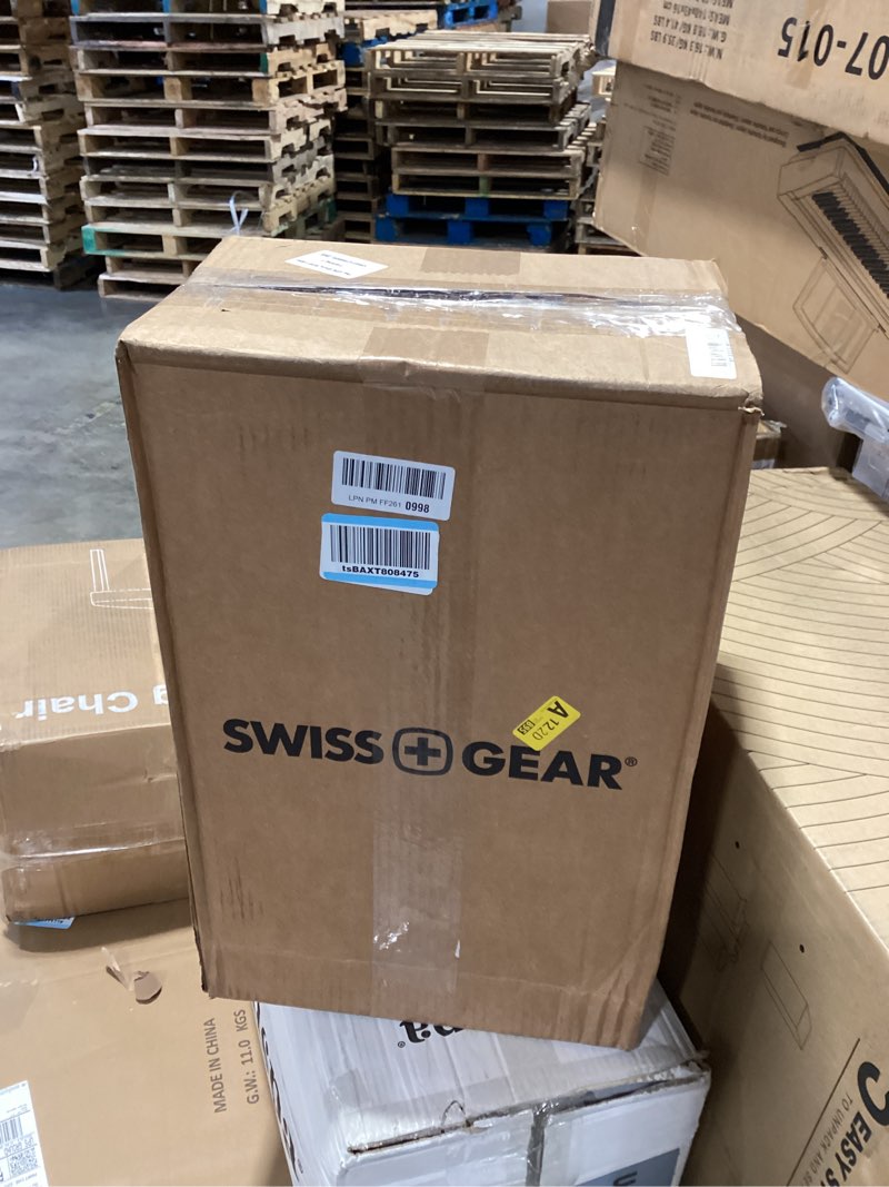 swissgear 7272 energie expandable hardside luggage with spinner wheels and tsa lock, black, carry-on