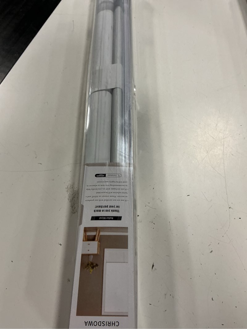 Condition photo showing New/Like New for chrisdowa blackout roller shades,cordless blinds for indoor windows | 24"w x 72"h,beige,thermal insulated,uv protection fabric,room darkening window blinds for home