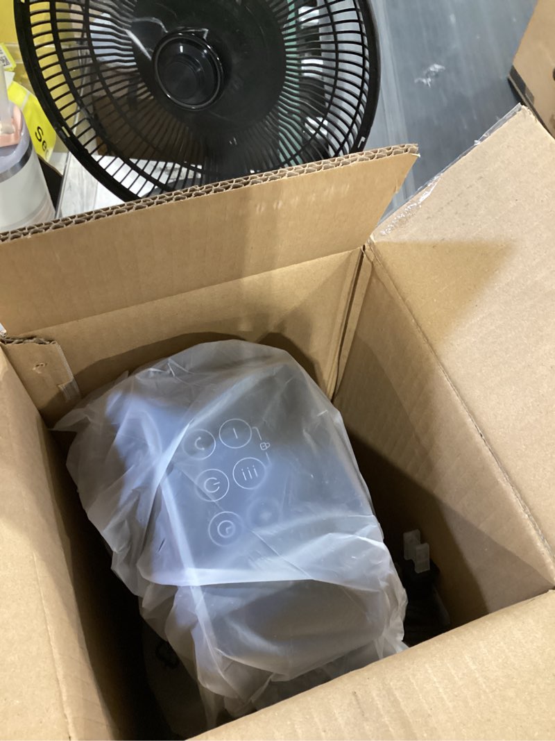 Condition photo showing As Is for dreo quiet space heater, 1500w portable heaters for indoor use with remote, 70° oscillation, fast and safety electric ptc ceramic for desk office bedroom, 12h timer silver heaters