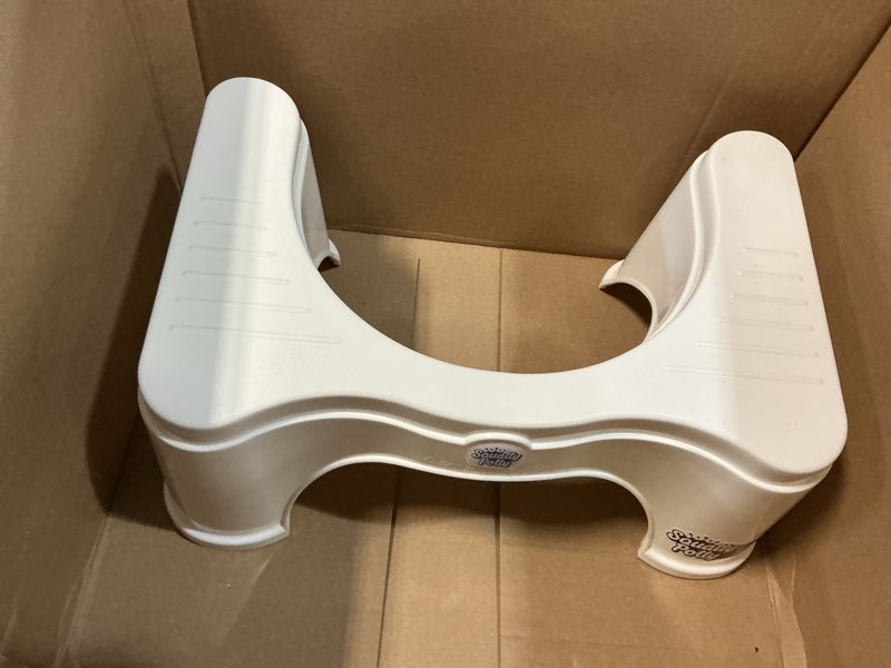 Condition photo showing Good Condition for Squatty Potty Simple Curve Bathroom Toilet Stool 7" White