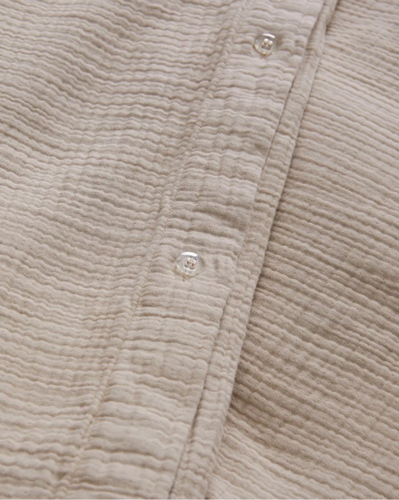 quince organic cotton gauze duvet cover set of 1 queen/dune