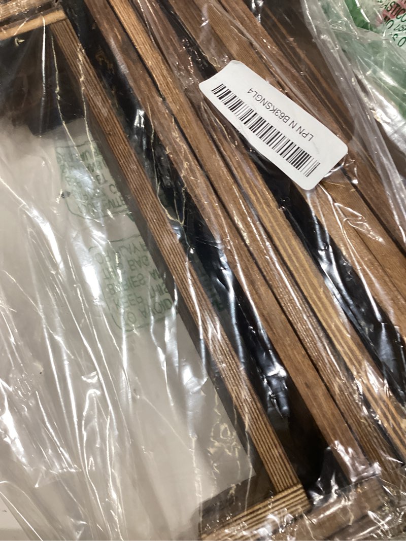 Condition photo showing As Is for 2 Set Wooden Tiered Risers Display Stands for Vendor Events,Stackable Wooden Cupcake Display Stand,Farmhouse Decor Wood Dessert Table Display Set,Vendor Booth Display Items,Food Display Risers for Party?12-11.2-10.4-9.6IN? 2Pack-Dark Brown