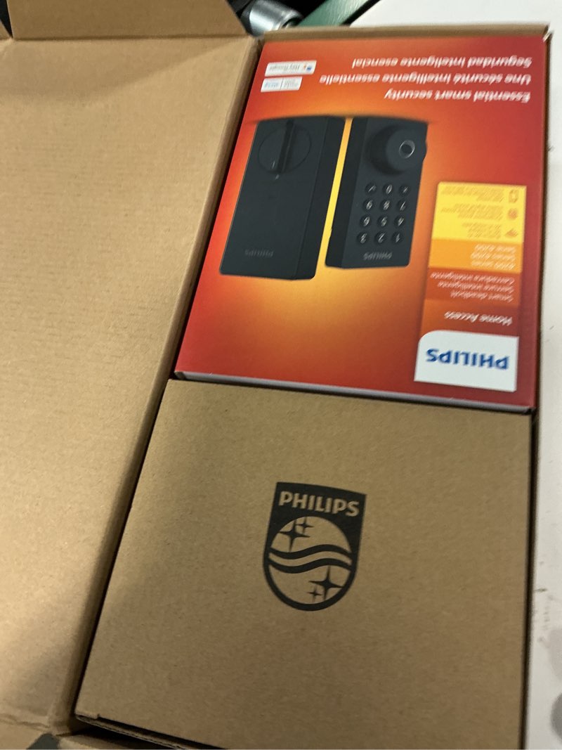 Condition photo showing Good Condition for philips wifi keypad door lock with handle, built-in wifi, app remote control, voice & fingerprint unlock, smart locks for front door with auto lock, digital front door lock set, keyless entry deadbolt matte black