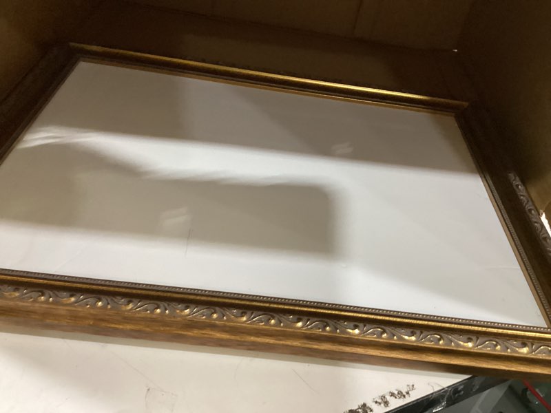 Condition photo showing Good Condition for a3 11.7x16.5 frame gold traditional antique wood picture frame - a3 frame - uv acrylic, foam board backing, & hanging hardware included for prints and documents size 16.5x11.7 inches (29.7 x 42.0 cm) antique golde