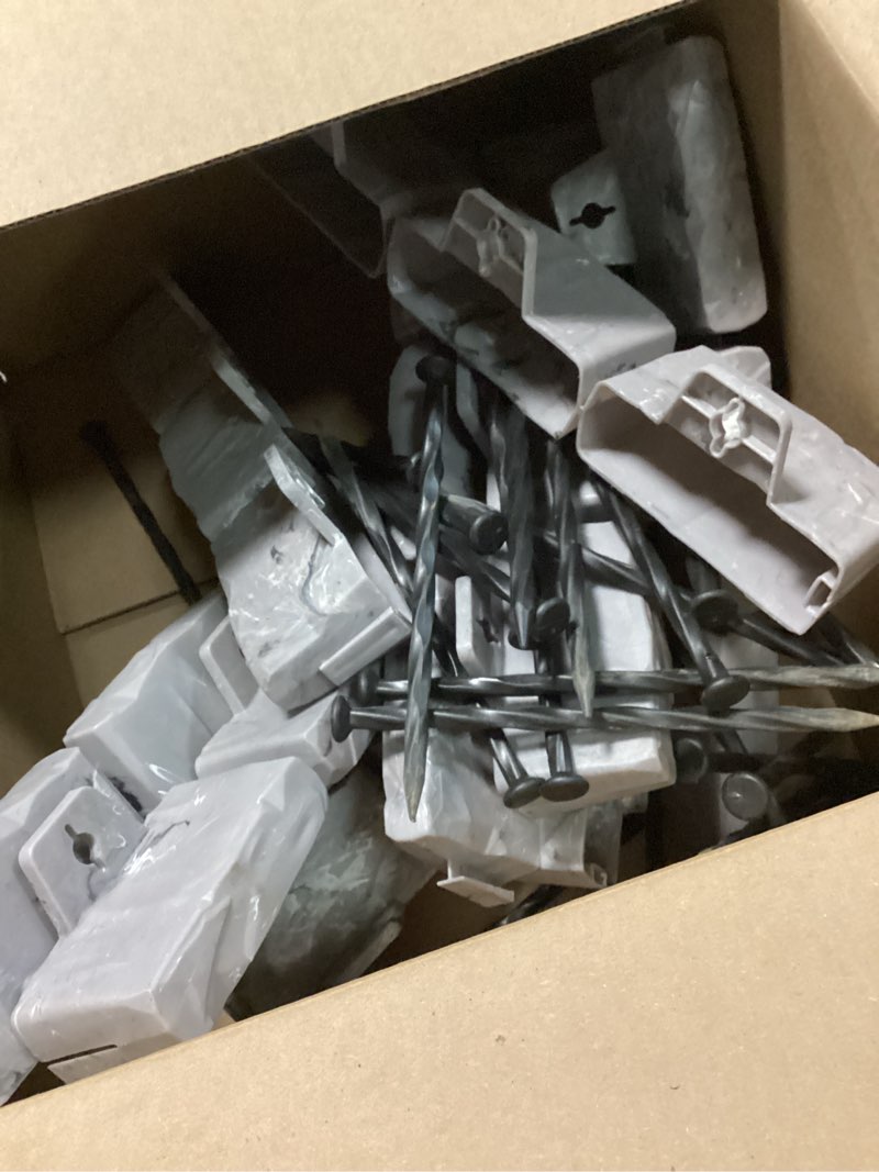 Condition photo showing Good Condition for easyflex no-dig landscape edging with anchoring spikes, 2.7 in tall decorative stone-look garden border, 15 foot kit, slate gray slate gray 15 foot