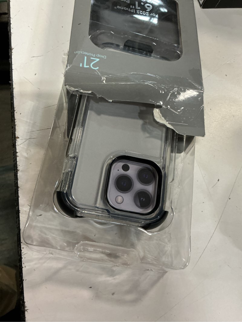 Condition photo showing Good Condition for onn rugged phone case with holster for iphone 15 pro / iphone 14 pro / iphone 13 pro - clear
