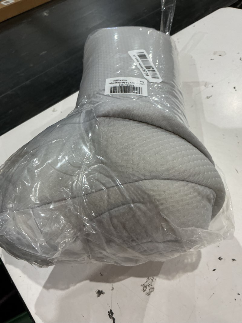 Condition photo showing As Is for ylekto cervical neck pillow for pain relief - contour memory foam pillows for sleeping, ergonomic pillow side sleeper pillow for neck support, bed pillow for side back stomach sleepers(grey)