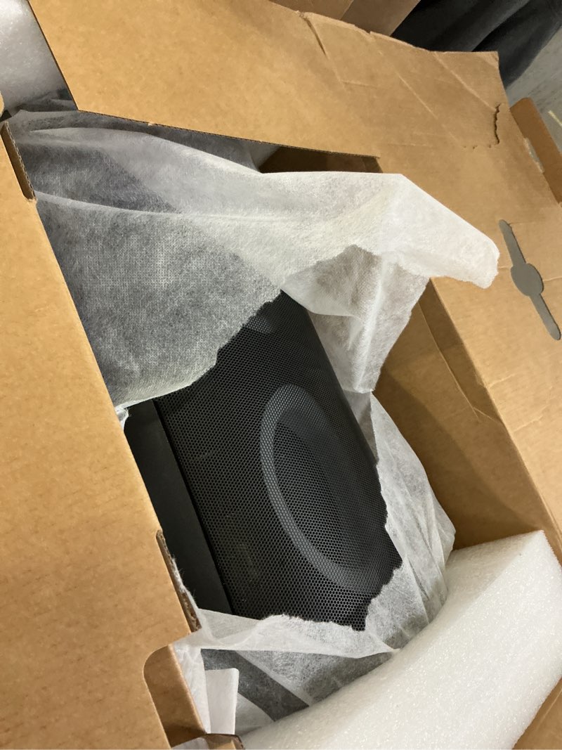 Condition photo showing Good Condition for large bluetooth speaker, 260w peak powerful loud sound with deep bass, 15hr playtime, fast charge, tws, cool lights, portable outdoor speaker wireless for party, camping, beach, backyard, home, work black