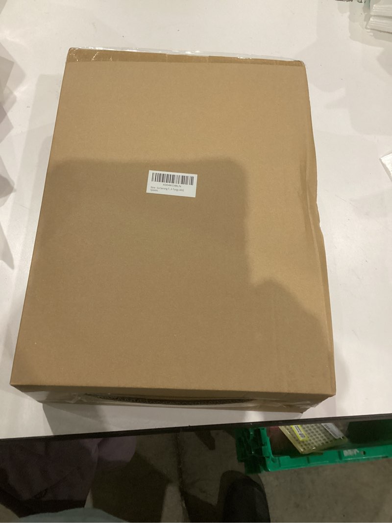 Condition photo showing New/Like New for Ice Serving Tray, Chilled Party Platter,ice Chilled Platter with lid,Serving Trays for Party,Keep Food Cold for Fruit, Vegetable, Appetizer, Shrimp with Tongs and Spoons.