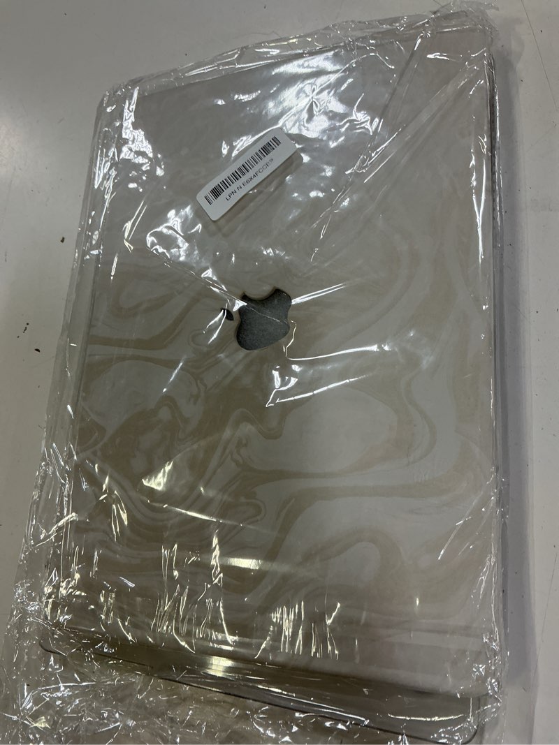 Condition photo showing Good Condition for seorsok compatible with macbook air 15 inch case 2023 2024 2025 release a2941 m2 m3 a3114 m4 a3241 touch id,luxurious and skin-friendly leather plastic hard shell&keyboard cover,beige wave air 15 inch a2941 a3114 a3241 beige