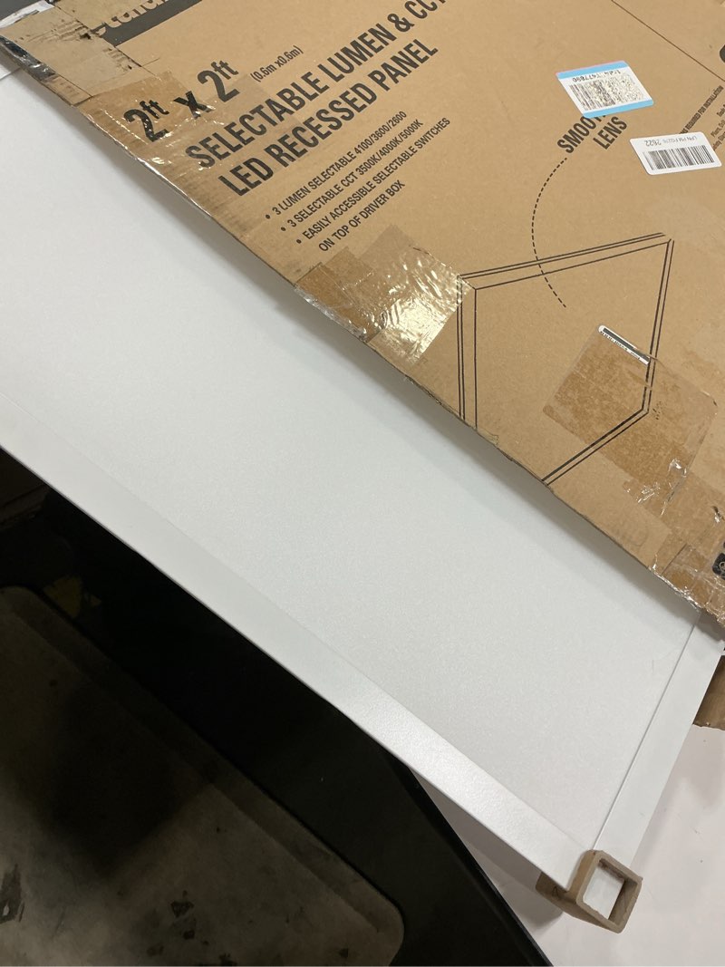 Condition photo showing Good Condition for Metalux CGTS 2x2 Selectable Back-Lit Shallow LED Ceiling Panel Light - 22CGTS-L3C3R 2'x2'