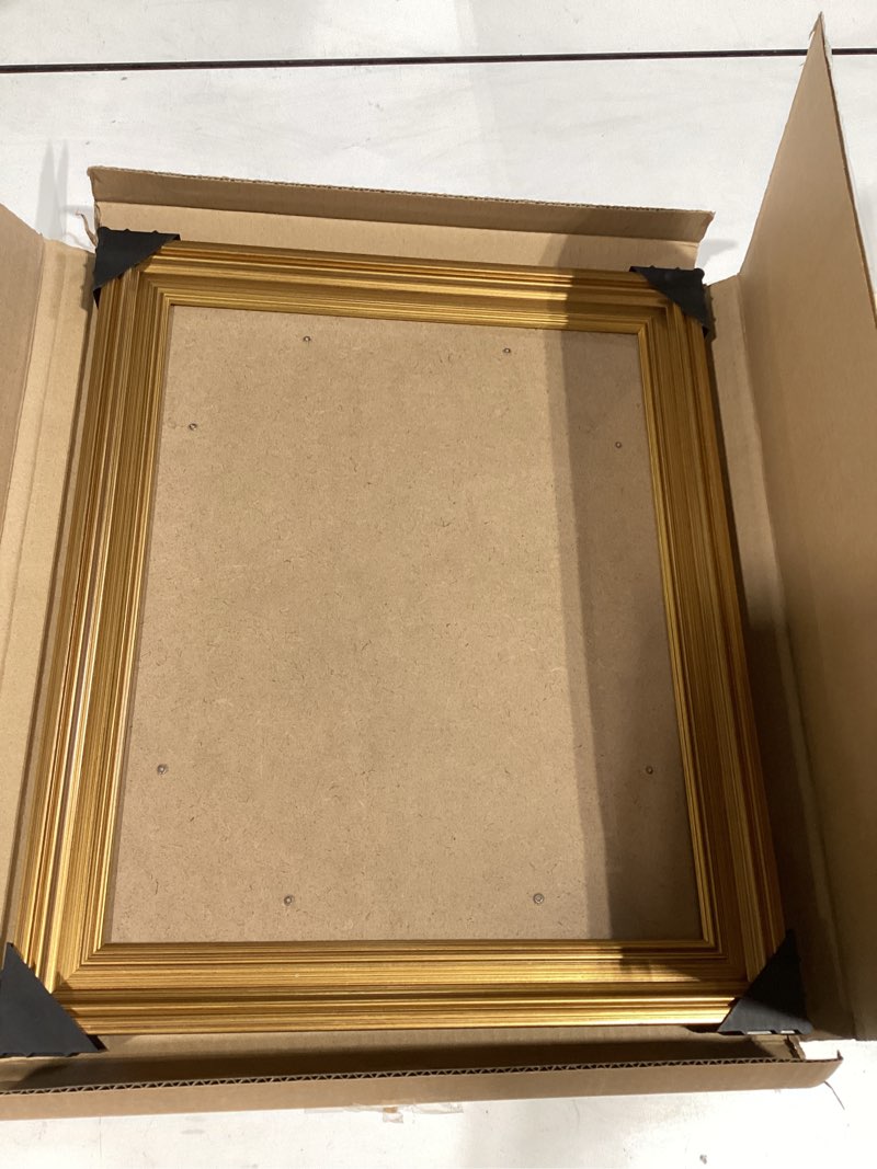 Condition photo showing Good Condition for upsimples vintage 12x16 frame, antique gold frame displays 8.5 by 11 with mat or 12 x 16 without for vertical or horizontal wall decor, 1pack