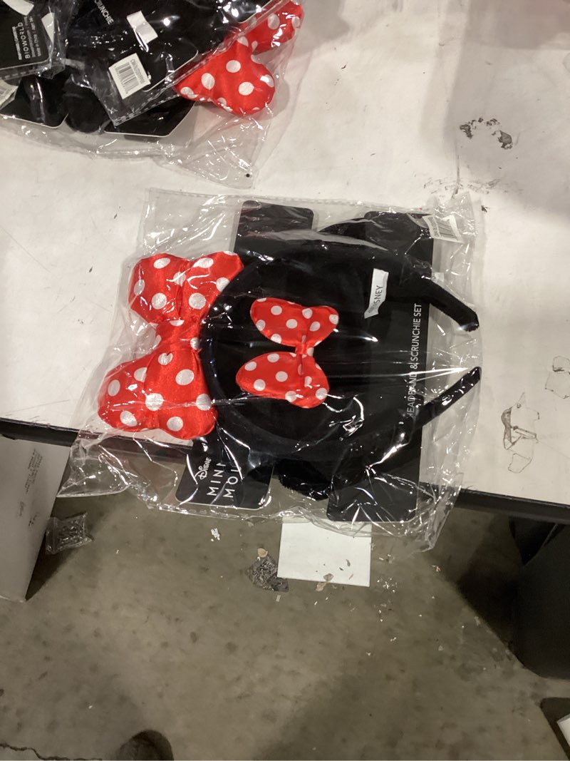 Bioworld Disney Minnie Mouse 2-Piece Plush Headband & Scrunchie Set