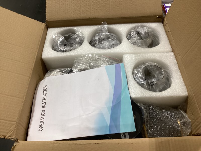 Condition photo showing Good Condition for uofus 12-light glass globe sputnik chandelier mid-century modern matte black and gold ceiling light fixture vintage hanging pendant light for bedroom living room kitchen farmhouse dining room