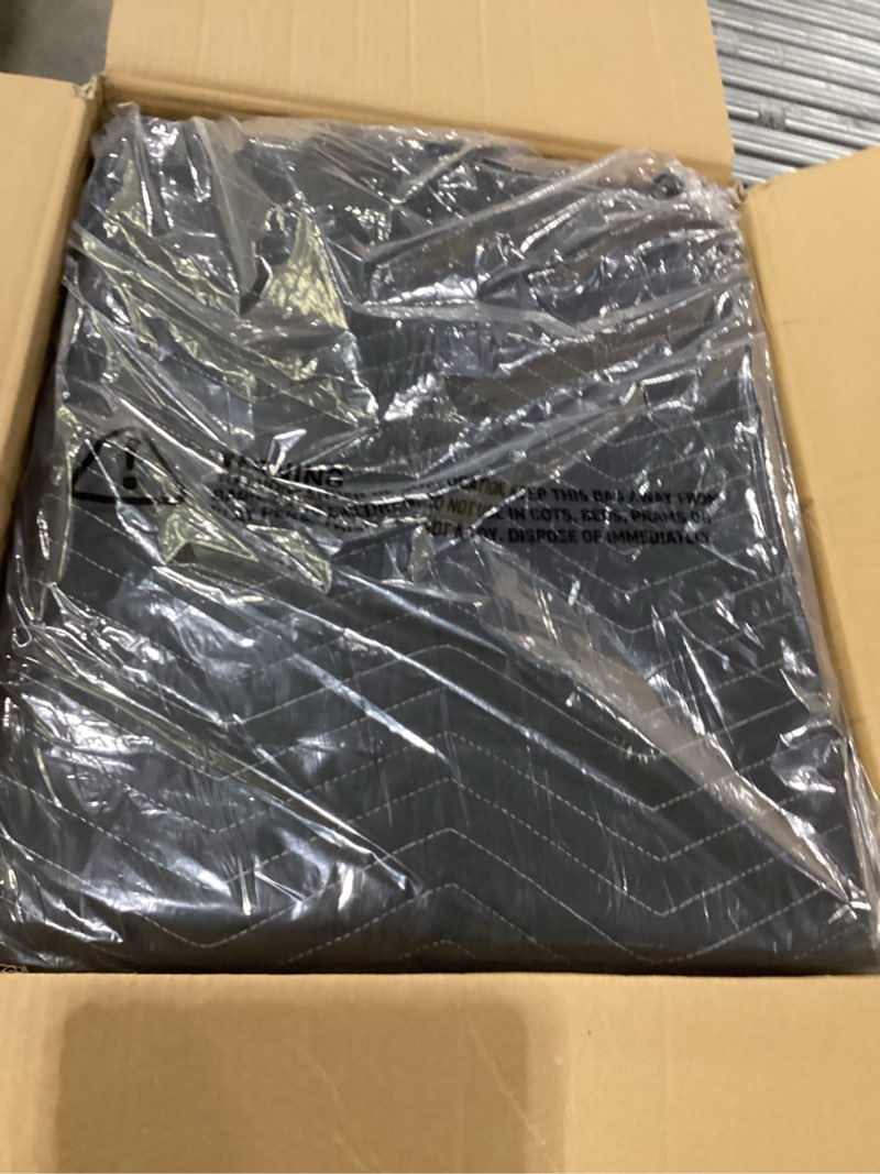 Condition photo showing New/Like New for 2 pcs large sound dampening blanket 80" x 72", 850gsm acoustic blanket with grommets, heavy duty studio sound absorption blankets,acoustic blanket noise reduce for room,light blocker,moving blankets 72 x 80 inch