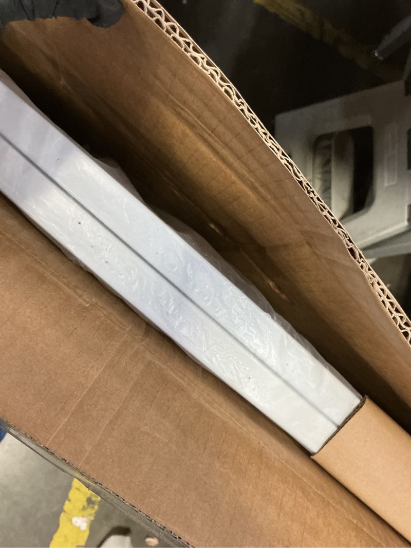 Condition photo showing Good Condition for Malier Metal Freestanding Dog Gates with Door, 32'' Height Outdoor Indoor Dog Fences, Extra Wide Foldable Puppy Gate for Stairs (White, ?2 Panels? 40''W × 32''H) White ?2 Panels?40''W × 32''H