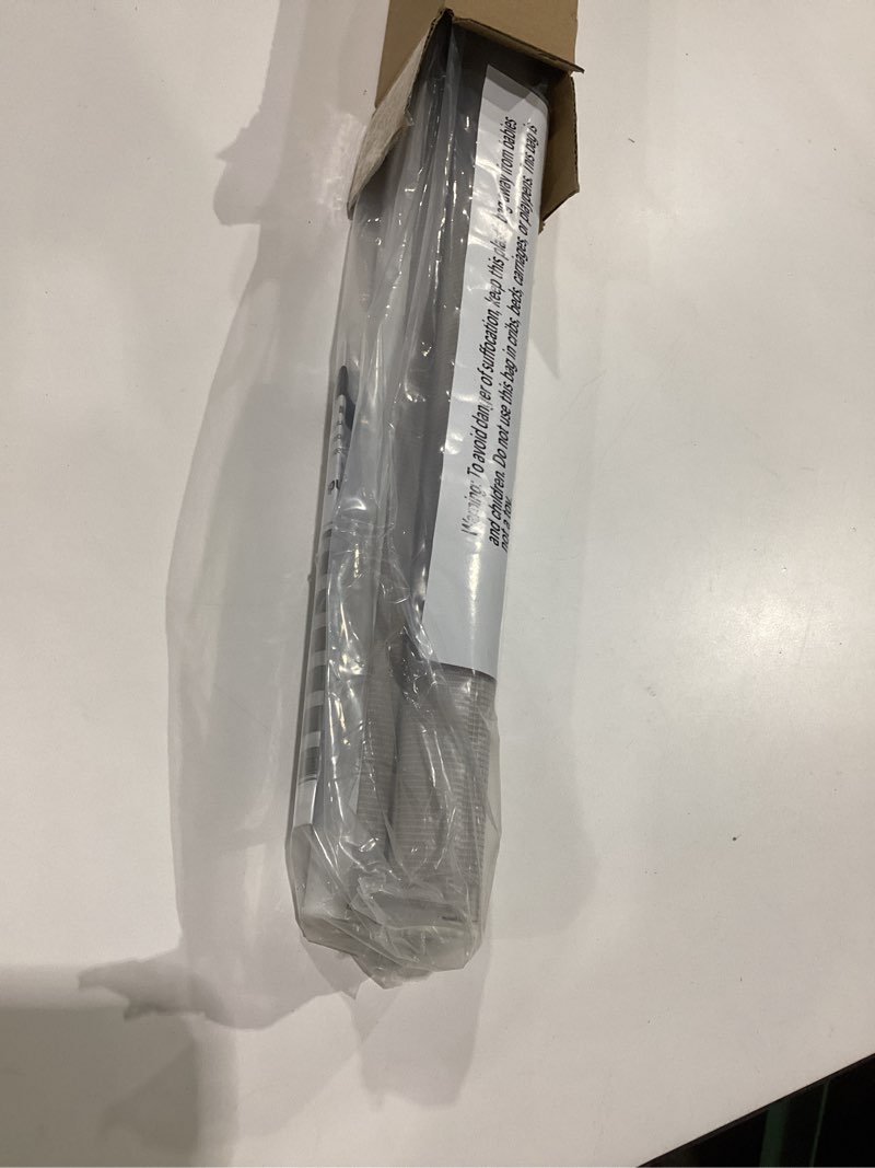 Condition photo showing New/Like New for LazBlinds No Tools No Drill Cordless Zebra Blinds for Windows, Dual Layer Light Control for Day and Night, Light Filtering Privacy Roller Blinds and Shades for Home, 20" W x 72" H, Stone Grey Stone Grey 19.88"W x 72"H