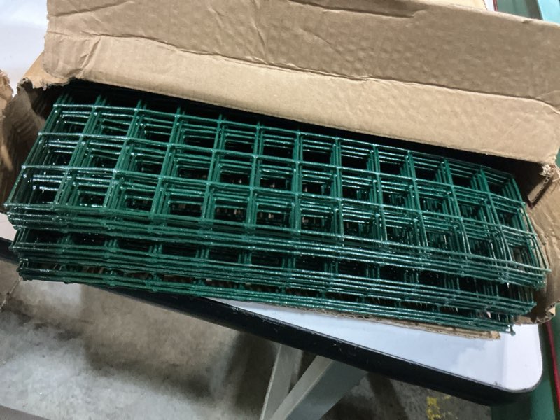 Condition photo showing Good Condition for 10 pack plant protectors from animals, 12''x12'' metal plant cages for outdoor plants, garden plant protector with stakes & zip ties, keep rabbits squirrels out, plant cage for flowers vegetables 12x12 in 10 pack