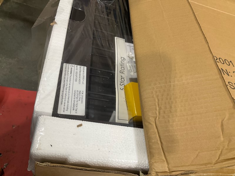 Condition photo showing Good Condition for SPIRICH 96-inch Extra Wide 30-inches Tall Dog Gate with Door Walk Through, Freestanding Wire Pet Gate for The House, Doorway, Stairs, Pet Puppy Safety Fence, Support Feet Included(Espresso) Espresso ?4 Panels with Door?96"W x 30"H