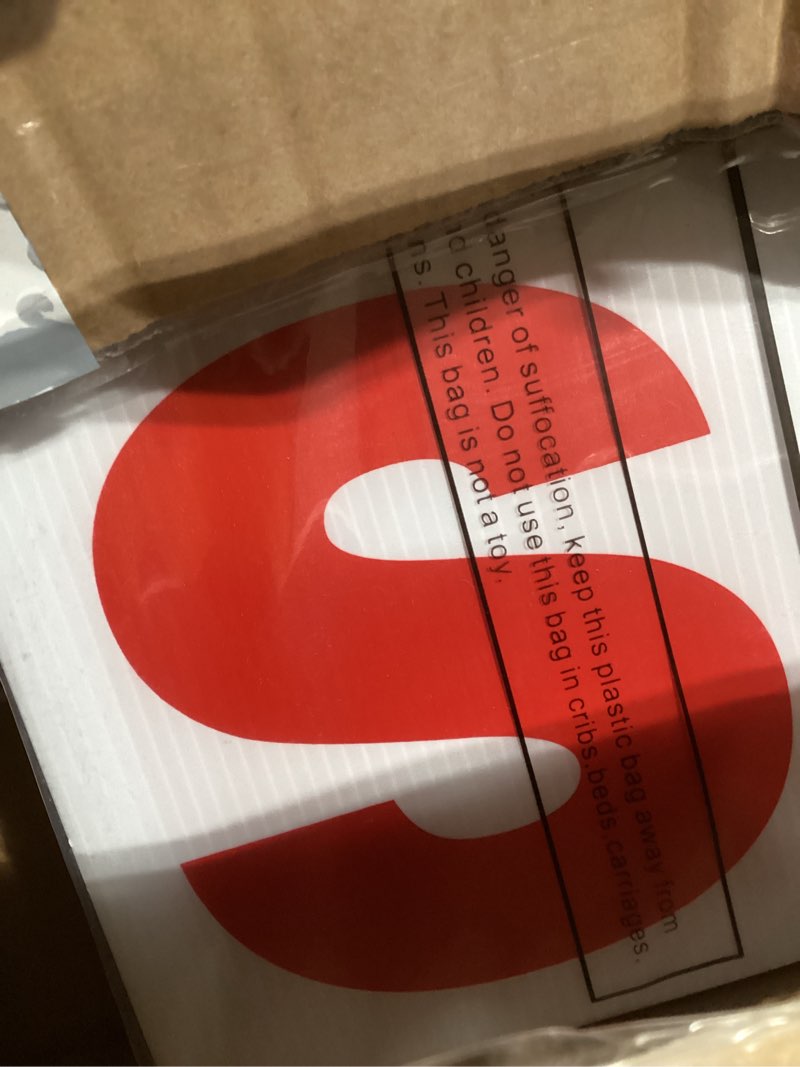 Condition photo showing As Is for Juexica 12 Pcs Real Estate Rider Signs 24 x 6 Inch Coming Soon, for Sale, Pending, Sold Waterproof Signs Rider Real Estate with Different Messages(White with Red) White with Red Rectangle