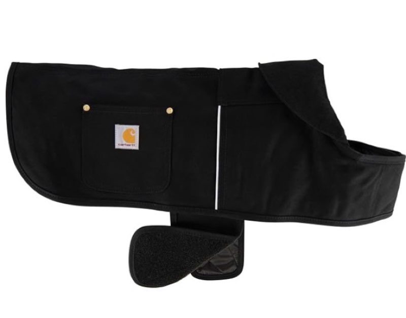 carhartt firm duck dog chore coat, insulated weather resistant jacket for cold and windy conditions,