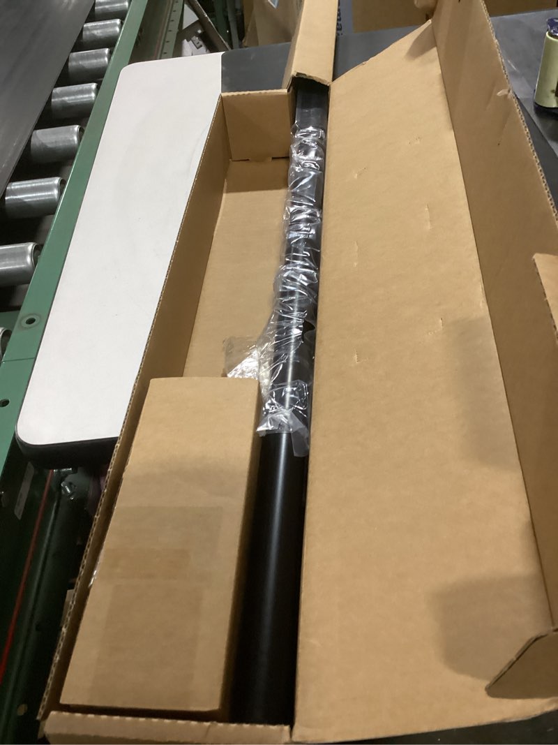 Condition photo showing New/Like New for ivilon drapery treatment window curtain rod - square design 1 1/8 rod. 72 to 144 inch. black 72 to 144 in.