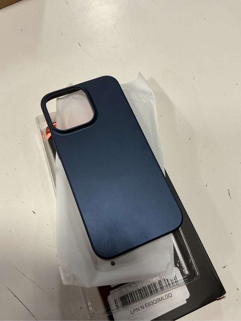 Condition photo showing Good Condition for torras magnetic slim-fit for iphone 15 pro max case, ultra-thin 15 promax phone case compatible with magsafe, lightweight anti-scratch matte hard phone 15 promax case 6.7 inch originfit, navy blue