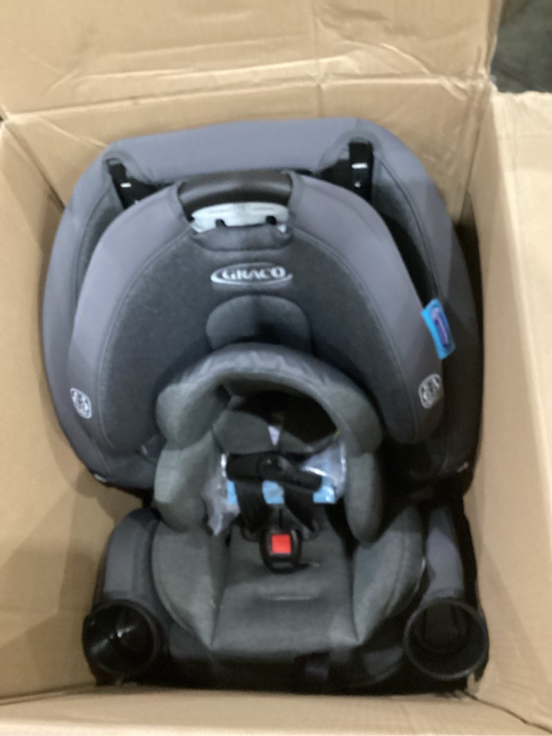 Condition photo showing Good Condition for graco turn2me 3-in-1 rotating convertible car seat, manchester, featuring headrest and harness adjust, easy installation and steel reinforced frame