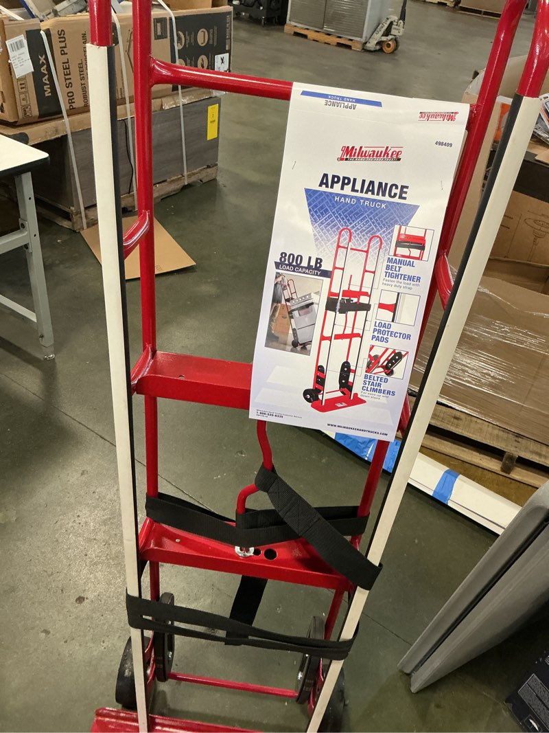 Condition photo showing Good Condition for Milwaukee Hand Trucks 40188 Appliance Truck with Ratchet Belt Tightener