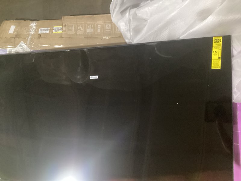 Condition photo showing As Is for screen display damaged samsung 65-inch class crystal uhd u8000f 4k smart tv (2025 model) endless free content, crystal processor 4k, metalstream design, knox security, alexa built-in 65-inch tv only