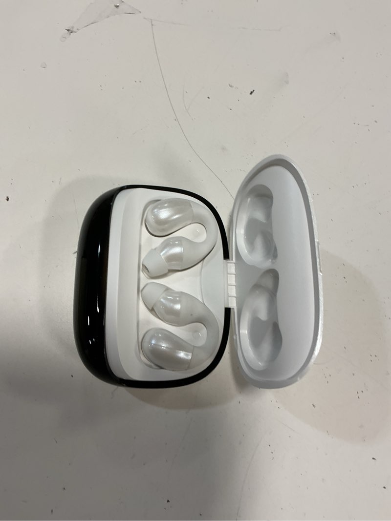 Condition photo showing Good Condition for yumondear open ear earbuds, clip on earbuds wireless with 44h playtime & charging case, bluetooth 5.4, ip54 waterproof, lightweight for running, workout, sports