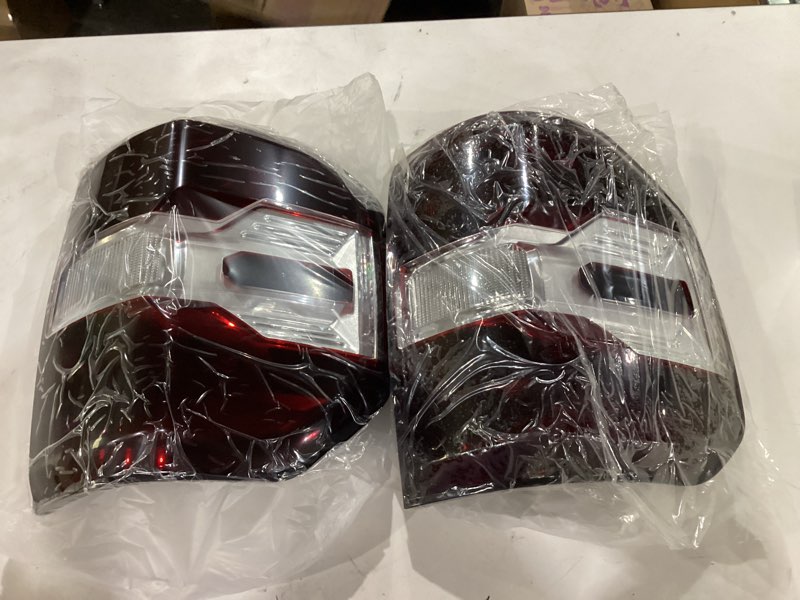 Condition photo showing New/Like New for dot sae approved dark red tail lights for 2022 2023 2024 ford maverick/maverick hybrid | direct fit replacement rear lamps pair | no bulbs/harness dark red (1 pair)