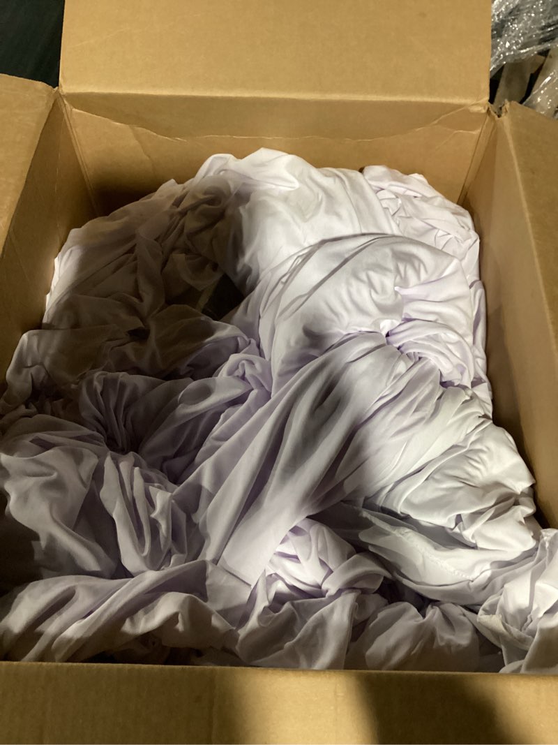 Box of dirty banqut table cloths
