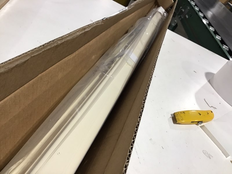 Condition photo showing New/Like New for LazBlinds No Tools No Drill 1" Vinyl Mini Blinds, Cordless Blinds for Windows, Light Filtering Horizontal Window Blinds & Shades, 27" W x 48" H, Cream Cordless-cream 27" W x 48" H