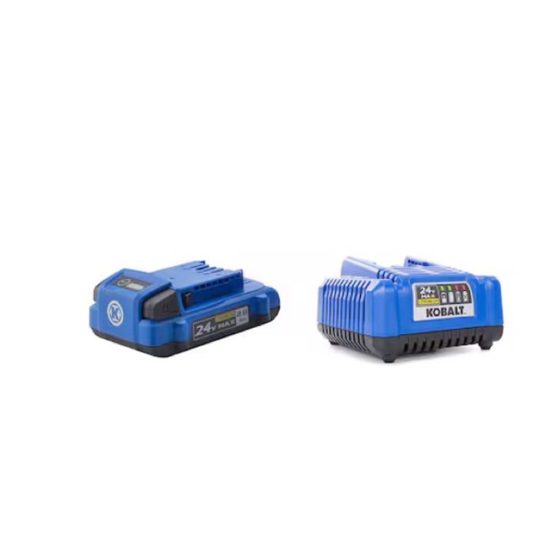 kobalt 24 -volt 1 -pack lithium-ion ( 2 ah battery and charger )