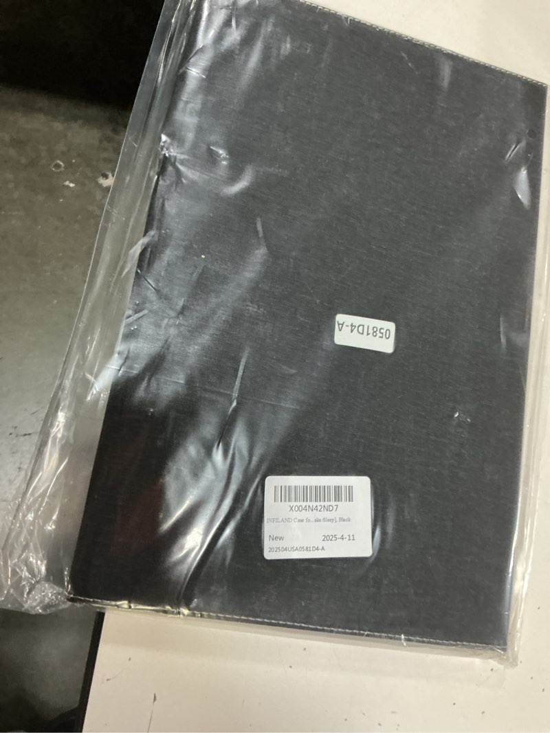 Condition photo showing New/Like New for infiland case for samsung galaxy tab s10 fe plus 5g, ultra slim multi-angle stand cover with s pen holder for galaxy tab s10 fe+ 13.1 inch (sm-x620/sm-x626b) 2025 tablet [auto wake/sleep], black