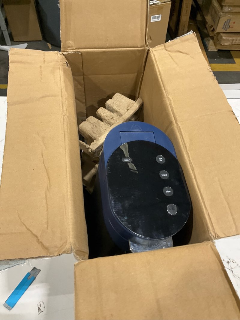 Condition photo showing As Is for Ninja Pods & Grounds Single-Serve Coffee Maker, K-Cup Pod Compatible, 56-oz. Reservoir, 6-oz. Cup to 24-oz. Travel Mug Brew Sizes, Iced Coffee Maker, Navy, PB041NV